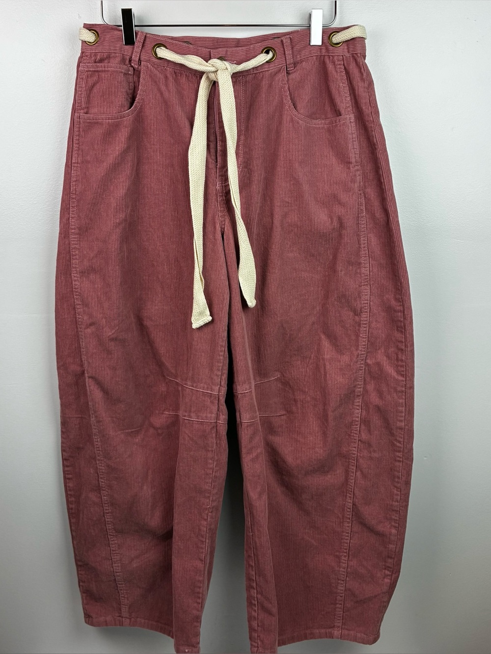 Peach Love California NWT Dusty Rose Wide-Leg Corduroy Pants